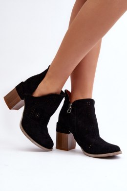 Botki Model Niartima A5722 Black 