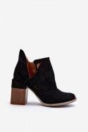 Botki Model Niartima A5722 Black 