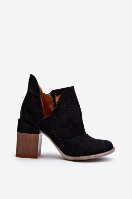 Botki Model Niartima A5722 Black 