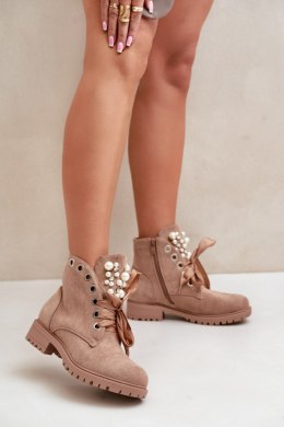 Botki Model Perla 8371 Beige 
