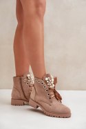 Botki Model Perla 8371 Beige 