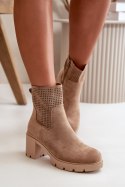 Botki Model Rashmi RMR23108A-18 Beige 