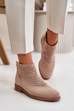 Botki Model S.Barski HY42-076 Beige 
