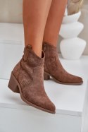 Botki Model S.Barski HY51-061 Brown 