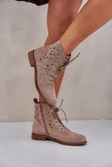 Botki Model S.Barski HY51-136 Beige 