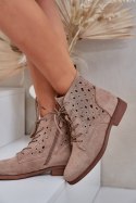 Botki Model S.Barski HY51-136 Beige 