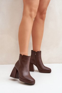 Botki Model Selarae LQ-48 Dark Brown 