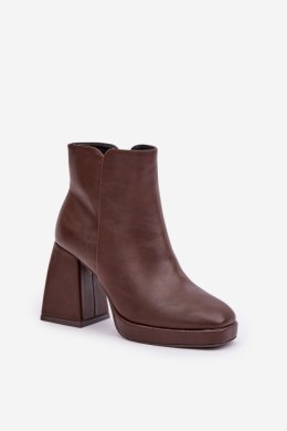 Botki Model Selarae LQ-48 Dark Brown 