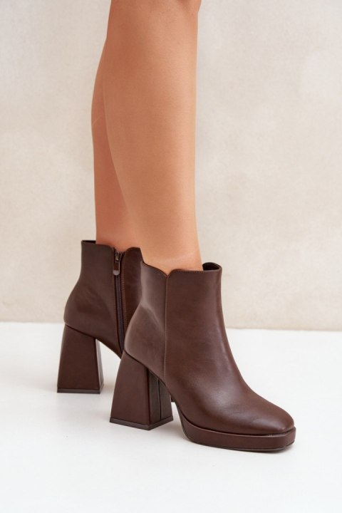 Botki Model Selarae LQ-48 Dark Brown Botki Model Selarae LQ-48 Dark Brown