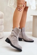 Botki Model Vinceza 66696 Grey Zamsz 