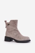 Botki Model Vinceza 66696 Grey Zamsz 