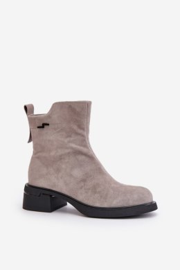 Botki Model Vinceza 66696 Grey Zamsz 