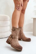 Botki Model Zudra 7280 Dark Beige 