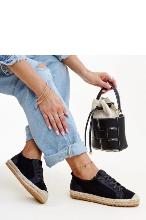 Czarne espadryle sportowe Naila - Solea Czarne espadryle sportowe Naila - Solea