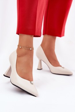 Czółenka Model Vinceza 62222 Beige 