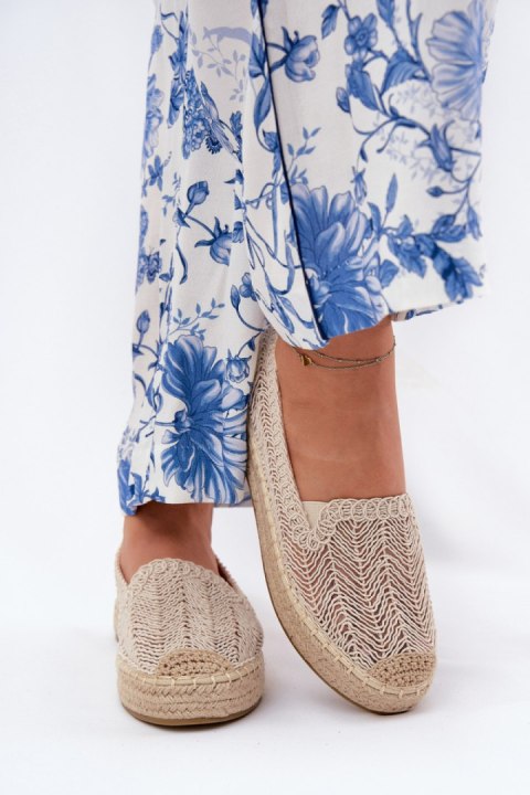 Espadryle Model Vinceza 17392 Beige Espadryle Model Vinceza 17392 Beige