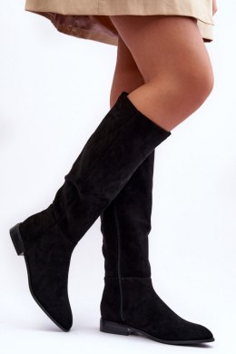Kozaki Model Eelin MV318 Black Zamsz 