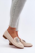 Mokasyny Model DA MR38-676 Beige 