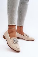 Mokasyny Model DA MR38-676 Beige 