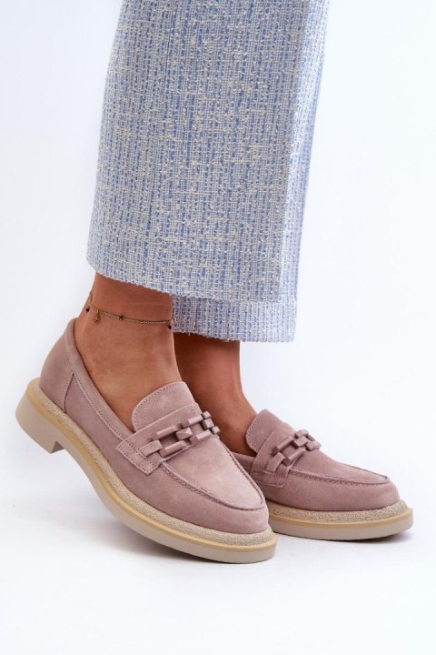 Mokasyny Model DA TW101 Dirty Pink 