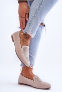 Mokasyny Model Giovana LR29515 Beige 