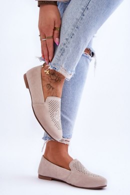 Mokasyny Model Giovana LR29515 Beige 