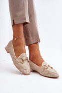 Mokasyny Model Iluvana FF-33 Beige 