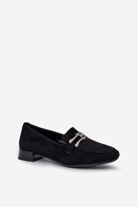 Mokasyny Model Pillitha ASA268-4 Black Mokasyny Model Pillitha ASA268-4 Black