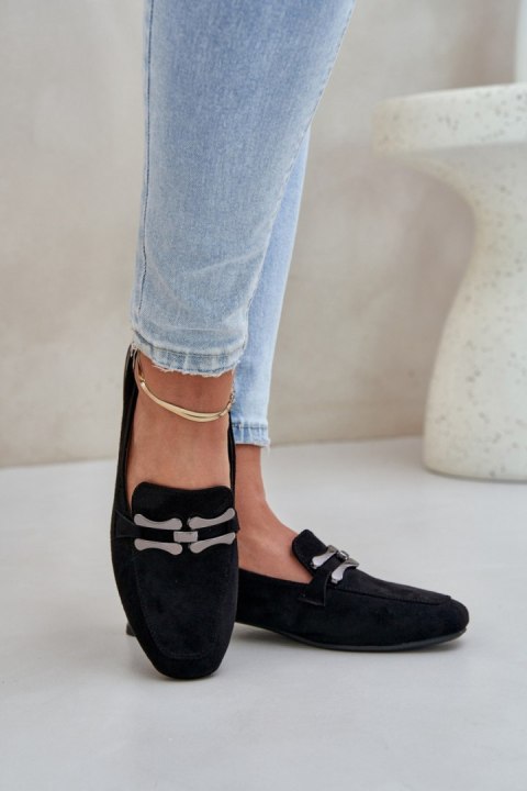Mokasyny Model Pillitha ASA268-4 Black Mokasyny Model Pillitha ASA268-4 Black