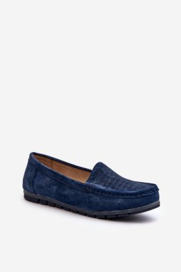 Mokasyny Model S.Barski LR755 Navy 