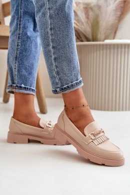 Mokasyny Model Tialorae W-16 Beige 