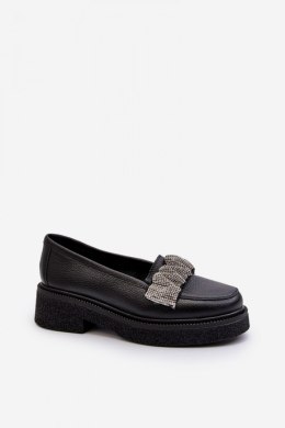 Mokasyny Model Zazoo 3419 Black Skóra 