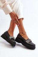 Mokasyny Model Zazoo 3419 Black Skóra 