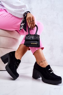 Półbuty Model Harmell 20097 Black Zamsz 