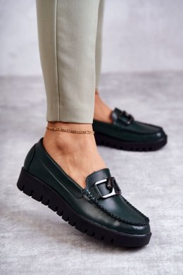 Półbuty Model Loafery Kjersti MK757 Green 