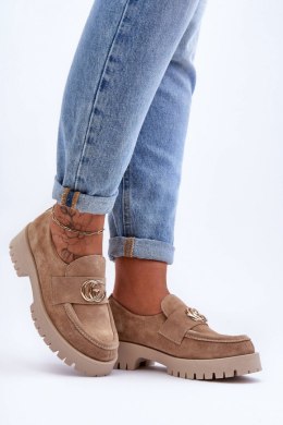 Półbuty Model Rosefalls 20153 Beige Zamsz 