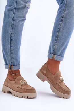 Półbuty Model Rosefalls 20153 Beige Zamsz 