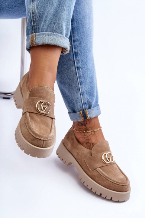 Półbuty Model Rosefalls 20153 Beige Zamsz Półbuty Model Rosefalls 20153 Beige Zamsz