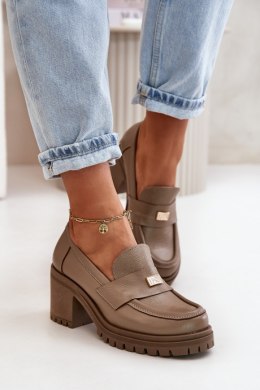 Półbuty Model Zazoo 20168 Dark Beige 