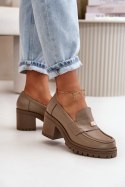 Półbuty Model Zazoo 20168 Dark Beige 