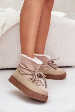 Śniegowce Model Aziara 8933 Beige 