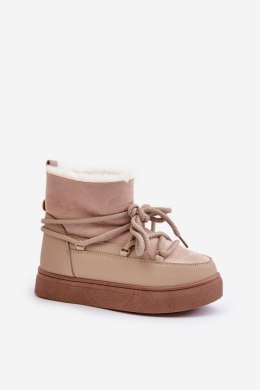 Śniegowce Model Aziara 8933 Beige 