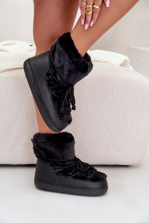 Śniegowce Model Silvara 8139 Black Śniegowce Model Silvara 8139 Black