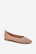 Baleriny damskie Model Sarina ZA43P Dark Beige