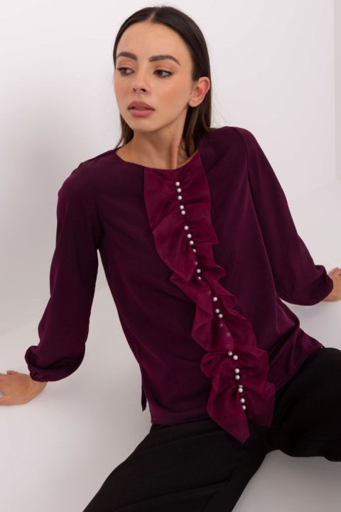 Bluzka damska Model LK-BZ-506673.36 Dark Violet - Lakerta Bluzka damska Model LK-BZ-506673.36 Dark Violet - Lakerta