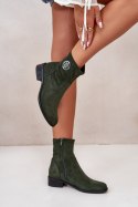 Botki damskie Model Lerioria ASA198-28 Green 