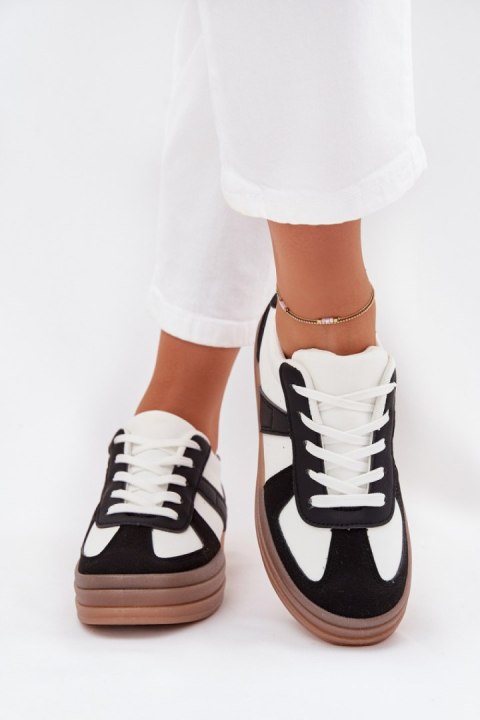Sneakersy damskie Model Sivirae X3032 White/Black Sneakersy damskie Model Sivirae X3032 White/Black