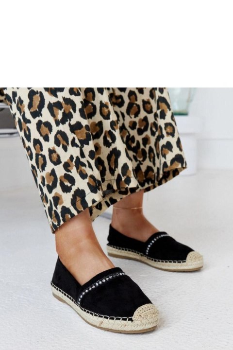 Czarne espadryle z cyrkoniami Abia - Solea Czarne espadryle z cyrkoniami Abia - Solea