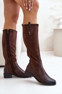 Kozaki damskie  Model Ivasira ASA198-22 Brown 