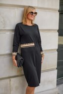 Sukienka damska Model M394 Black/Beige - La Aurora